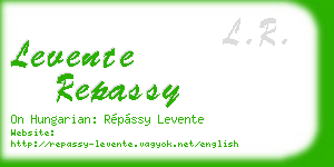 levente repassy business card